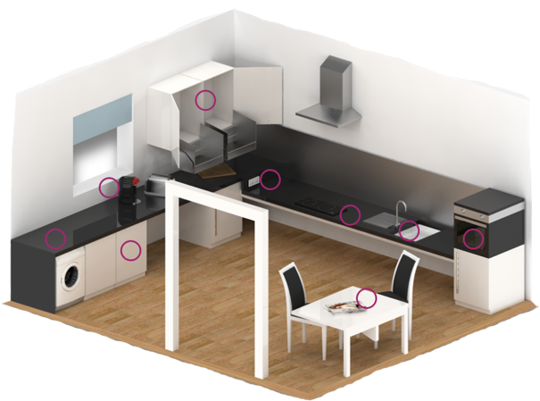 a floor plan of David's adapted home